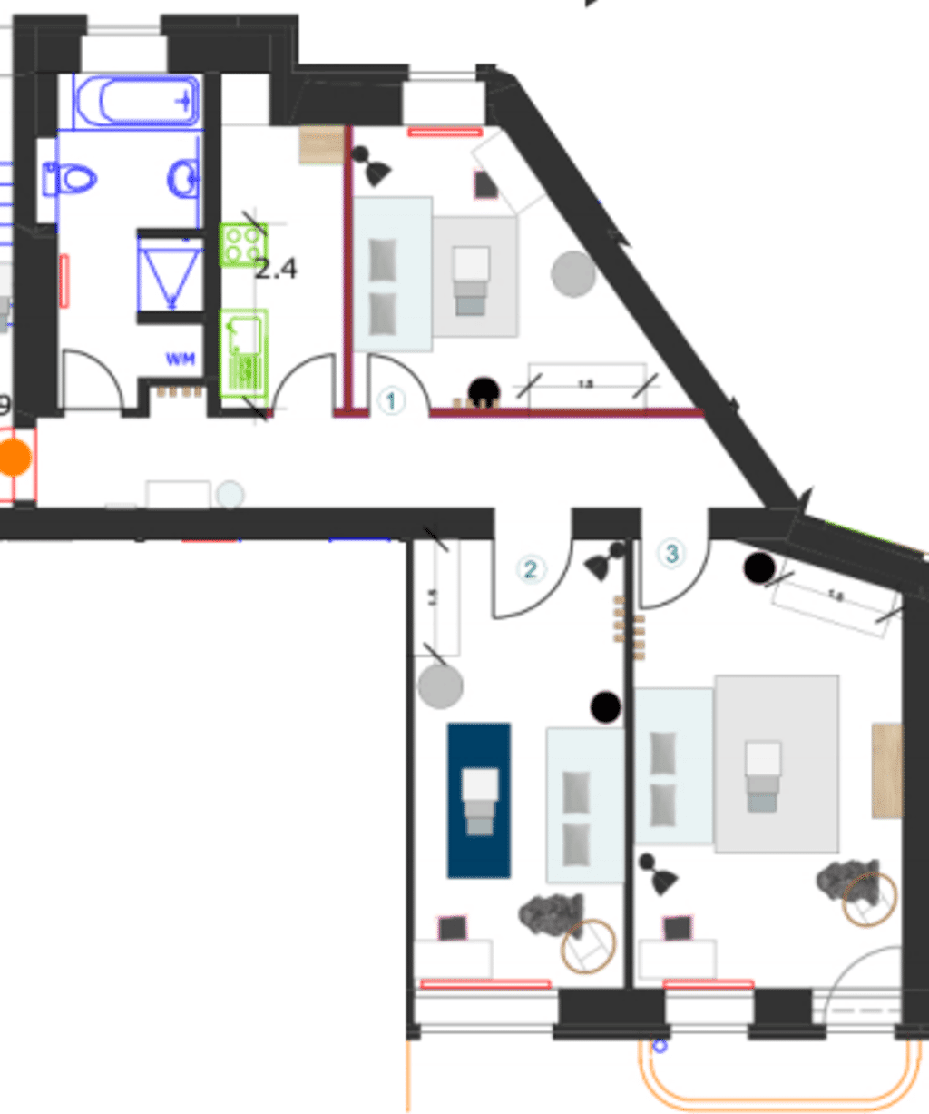 Wohnung zur Miete Wohnen auf Zeit 2.205 € 2 Zimmer 79 m²<br/>Wohnfläche 18.11.2024<br/>Verfügbarkeit Seumesstraße Friedrichshain Berlin 10245