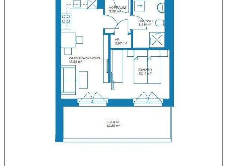 Wohnung zum Kauf - Erstbezug 241.480 € 2 Zimmer 35,4 m² 5. Geschoss Gries Graz,17.Bez.:Puntigam 8055