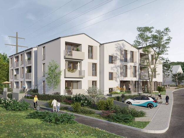 Wohnung zum Kauf - Erstbezug 357.000 € 2 Zimmer 58,3 m² 1. Geschoss Schallbacher Straße 2 - 4 Rümmingen 79595