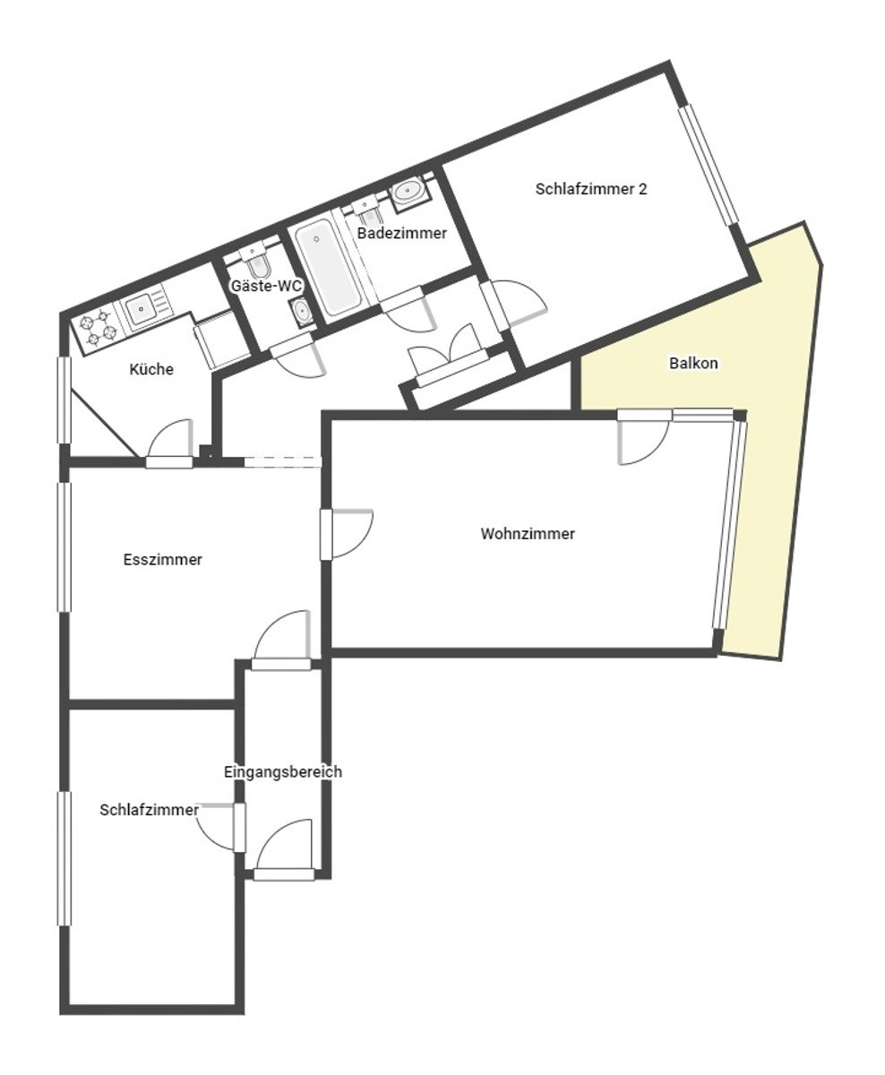 Wohnung zum Kauf 109.000 € 3 Zimmer 90,2 m²<br/>Wohnfläche 3.<br/>Geschoss Klushof Bremerhaven 27576