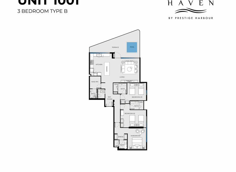 Wohnung zum Kauf provisionsfrei 1.062.000 € 4 Zimmer 186,2 m² Dubai 00000