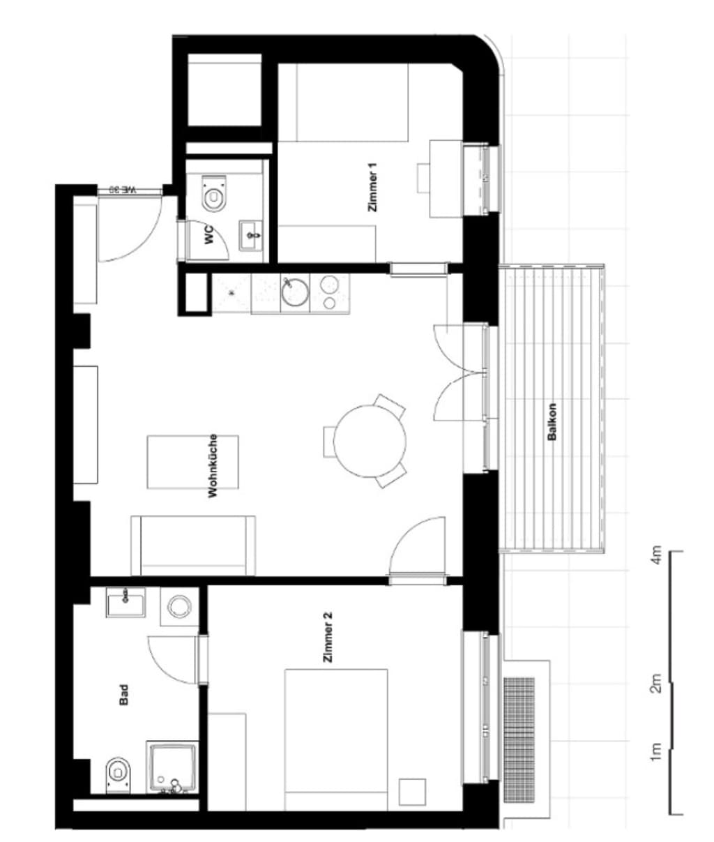 Wohnung zur Miete Wohnen auf Zeit 2.620 € 3 Zimmer 64 m²<br/>Wohnfläche 31.12.2024<br/>Verfügbarkeit Chausseestraße Mitte Berlin 10115