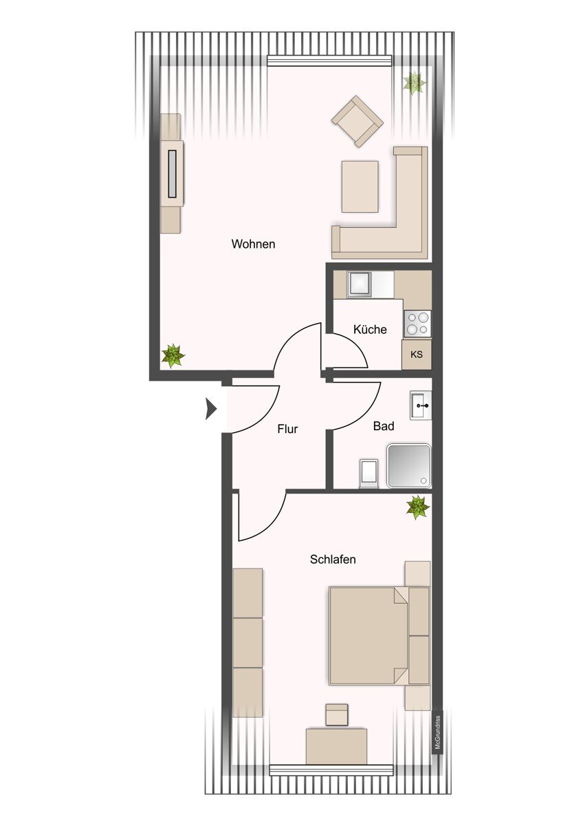 Wohnung zum Kauf 153.000 € 2 Zimmer 45 m²<br/>Wohnfläche Hiltrup - Mitte Münster / Hiltrup 48165