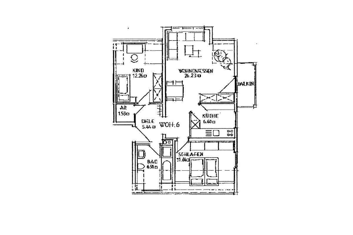 Immobilie in Bad Schmiedeberg - 3-Raum-Eigentumswohnung mit Balkon in ruhiger Wohnanlage zu erwerben - Bild 2