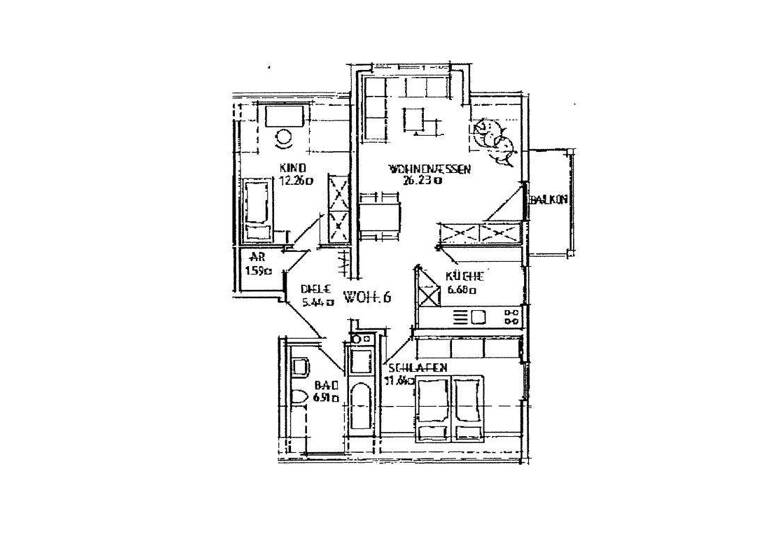 Wohnung zum Kauf 87.000 € 3 Zimmer 76,6 m² 3. Geschoss frei ab sofort Töpferweg 7 B Bad Schmiedeberg 06905