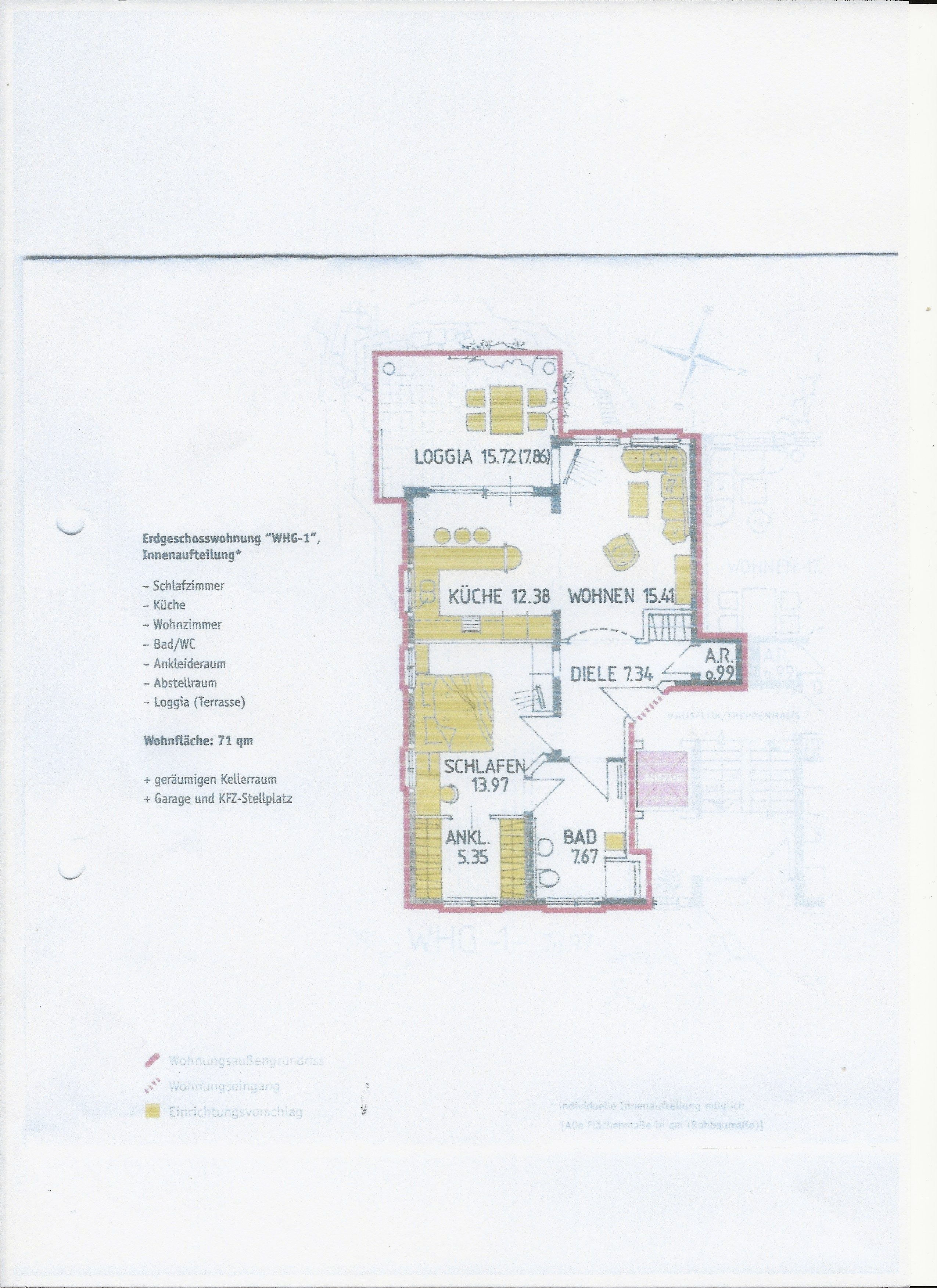 Wohnung zur Miete 850 € 2,3 Zimmer 71 m²<br/>Wohnfläche EG<br/>Geschoss 01.03.2025<br/>Verfügbarkeit Hessenring Jügesheim Rodgau 63110