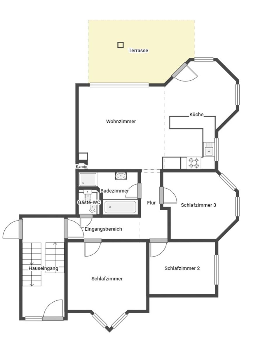 Wohnung zum Kauf 389.000 € 5 Zimmer 95 m²<br/>Wohnfläche EG<br/>Geschoss Metterzimmern Bietigheim-Bissingen 74321