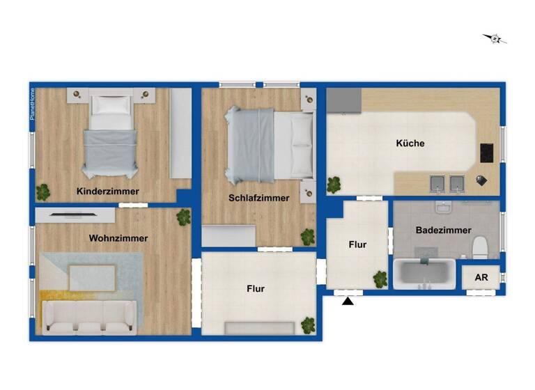 Wohnung zum Kauf 199.000 € 3 Zimmer 72,1 m² 2. Geschoss Braunschweig 38102