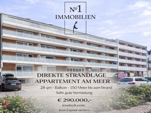 Studio zum Kauf 290.000 € 1 Zimmer 29 m² 1. Geschoss Westerland Sylt 25980