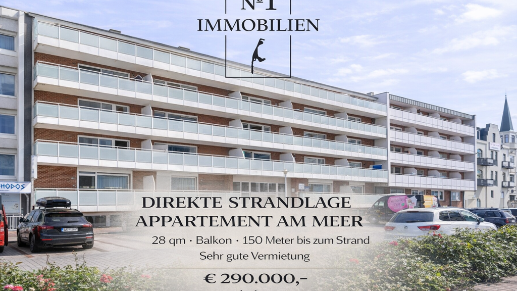 Studio zum Kauf 290.000 € 1 Zimmer 29 m² 1. Geschoss Westerland Sylt 25980