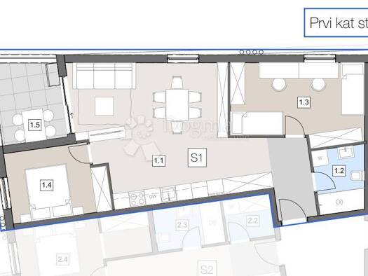 Wohnung zum Kauf 247.500 € 3 Zimmer 73 m² Geschoss 1/4 Stari Pazin, Pazin Pazin 52000
