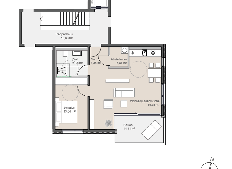 Wohnung zum Kauf 375.000 € 2,5 Zimmer 67,9 m² Mimmenhausen Salem 88682