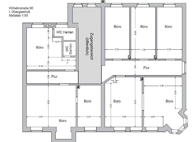 Bürogebäude zur Miete 1.950 € 9 Zimmer 160 m² Bürofläche teilbar ab 96 m² Siegburg 53721
