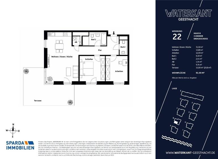 Wohnung zum Kauf - Erstbezug provisionsfrei 458.000 € 3 Zimmer 92 m² Geesthacht 21502