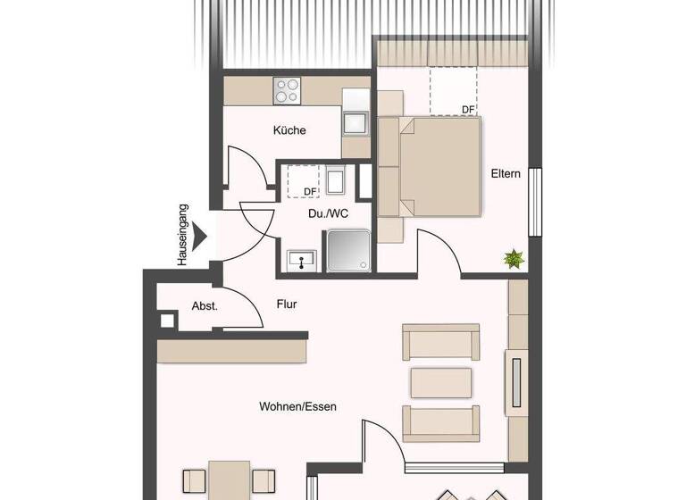 Wohnung zum Kauf 320.000 € 2 Zimmer 56 m² 3. Geschoss Möhringen Stuttgart 70567
