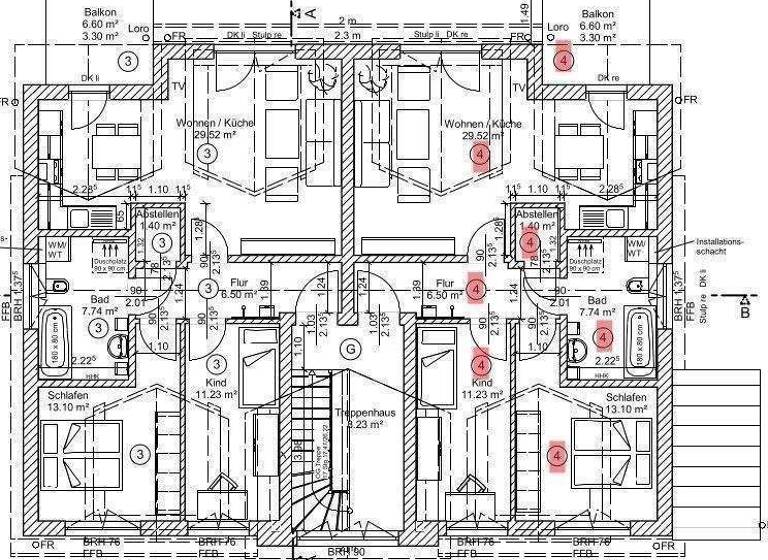 Wohnung zum Kauf - Erstbezug provisionsfrei 317.493 € 3 Zimmer 72,8 m² 1. Geschoss Andershof Stralsund 18439