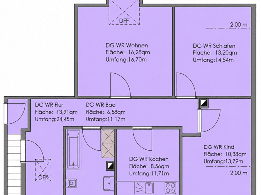 Wohnung zur Miete 850 € 3 Zimmer 68,9 m² 4. Geschoss frei ab 01.10.2026 Estenfeld Estenfeld 97230