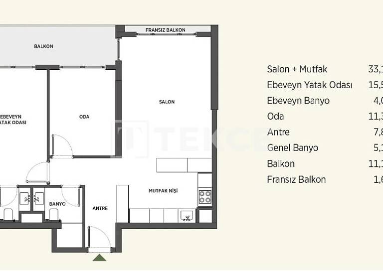 Wohnung zum Kauf 162.000 € 105 m² Gölbasi