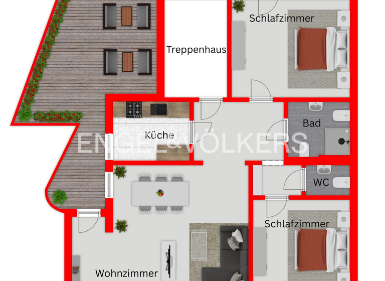 Wohnung zum Kauf 290.000 € 3 Zimmer 107 m² 1. Geschoss Metzkausen Mettmann-Metzkausen 40822