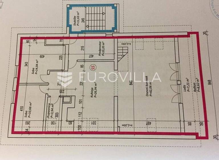 Wohnung zum Kauf 520.000 € 3 Zimmer 170 m² 2. Geschoss Pavlinoviceva Tuskanac