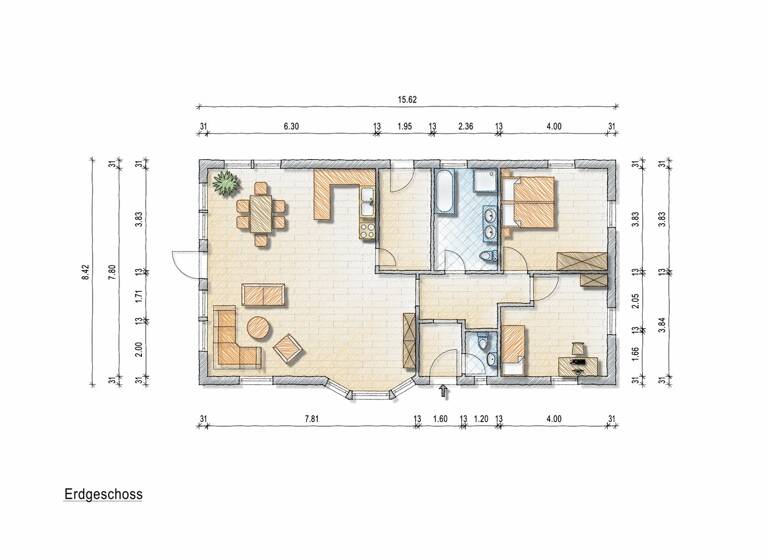 Einfamilienhaus zum Kauf 399.000 € 3 Zimmer 113,5 m² 827 m² Grundstück Bad Bramstedt 24576