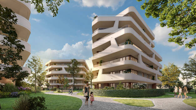 Wohnung zum Kauf - Neubau provisionsfrei 811.200 € 3 Zimmer 92,3 m² EG Kalbach-Riedberg Frankfurt am Main 60438