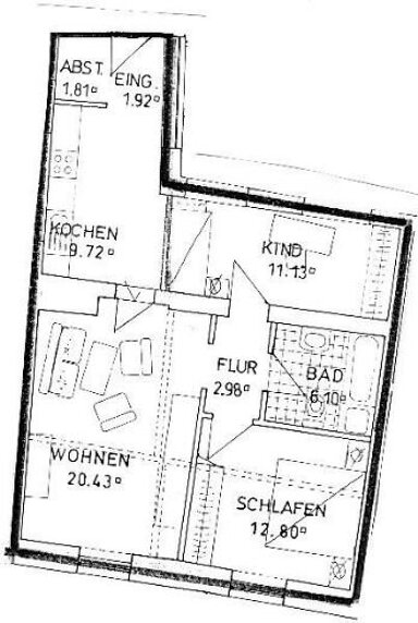 Wohnung zur Miete 750 € 3 Zimmer 67 m² 3. Geschoss Steinweg 13 Altstadt Passau 94032