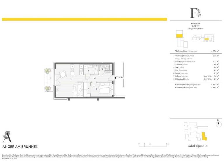 Wohnung zum Kauf - Erstbezug 243.000 € 2 Zimmer 1. Geschoss Hollabrunn 2020