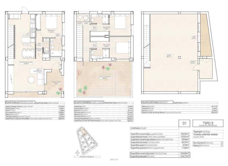 Villa zum Kauf - Erstbezug provisionsfrei 357.250 € 4 Zimmer 230 m² 216 m² Grundstück Hondon de las Nieves