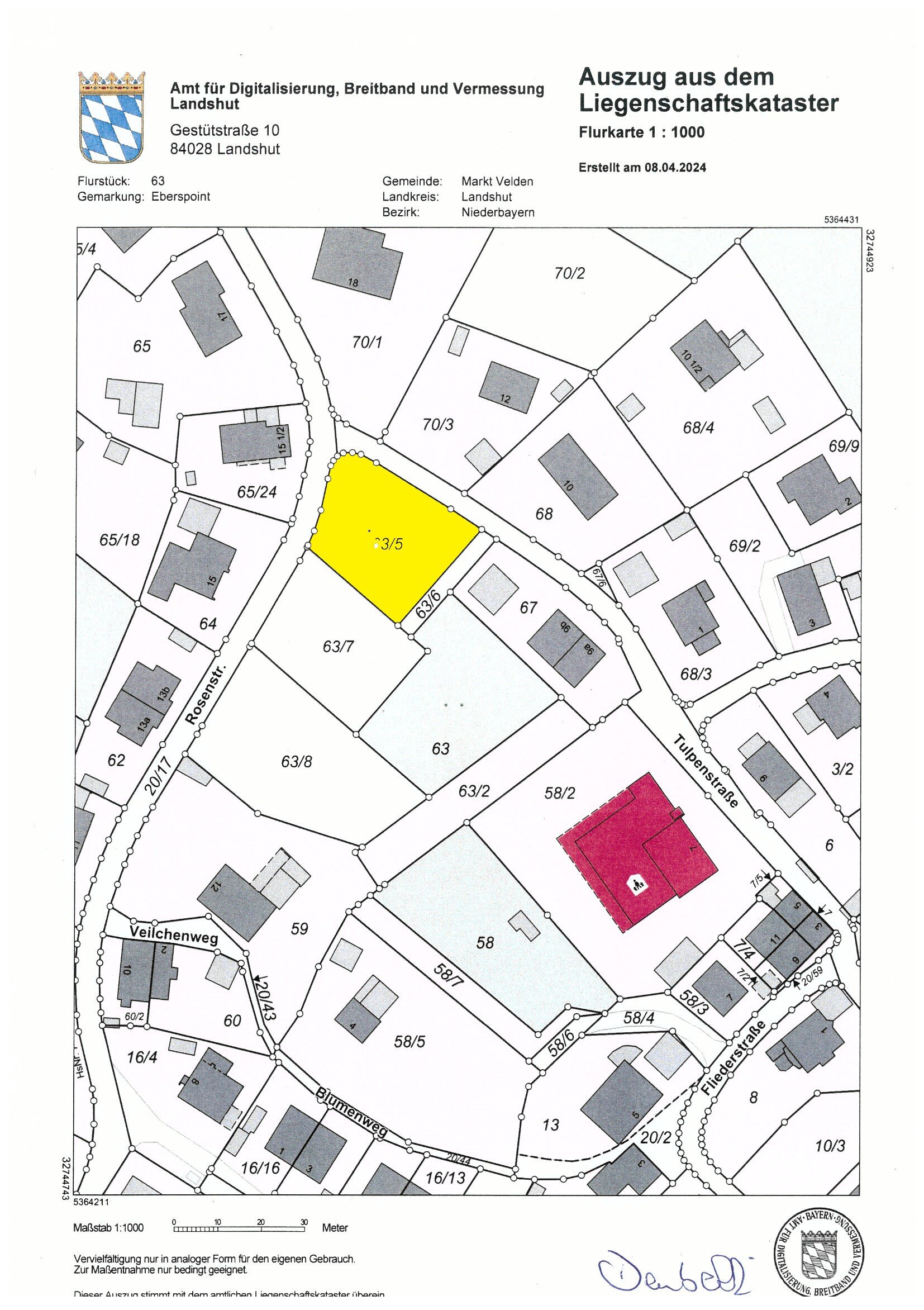 Grundstück zum Kauf 179.550 € 855 m²<br/>Grundstück Eberspoint Velden 84149