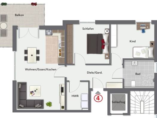 Wohnung zum Kauf - Erstbezug provisionsfrei 428.000 € 3 Zimmer 90 m² 1. Geschoss Oerlinghausen Oerlinghausen 33813