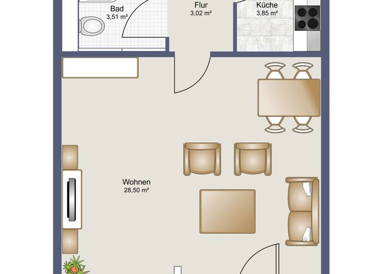 Studio zur Miete 1.661 € 1 Zimmer 28 m² 3. Geschoss frei ab sofort Brunnbichl Kreuth 83708