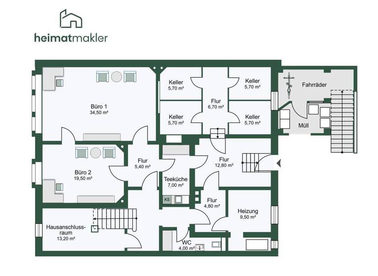 Mehrfamilienhaus zum Kauf 1.500.000 € 15 Zimmer 504 m² 560 m² Grundstück Zentrum-West Leipzig 04109