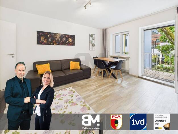 Wohnung zum Kauf 399.600 € 3 Zimmer 72 m² 1. Geschoss Am Schäfflerbach Augsburg 86153