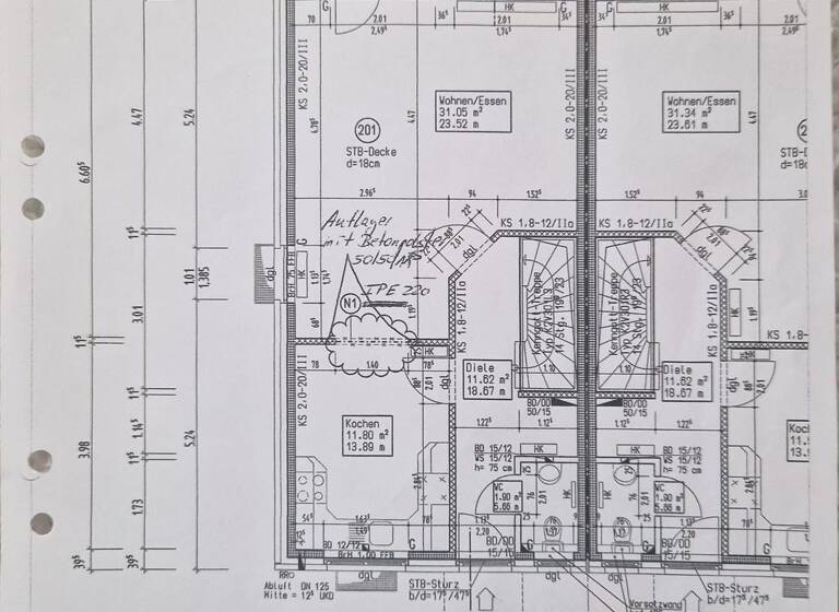 Reihenhaus zum Kauf provisionsfrei 440.000 € 8 Zimmer 119 m² 297 m² Grundstück Eichenstr. 19 g Bergheim Duisburg 47228