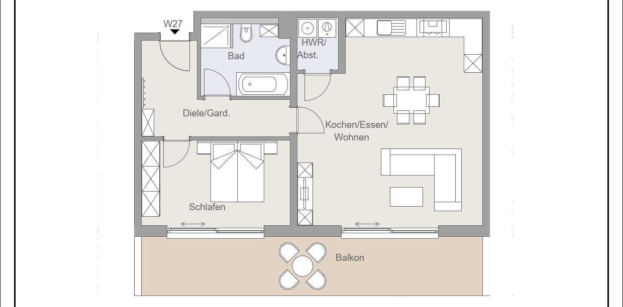 Wohnung zur Miete 1.128 € 2 Zimmer 85,5 m²<br/>Wohnfläche 1.<br/>Geschoss Erzgebirgstrasse 12/14 Niederndirf Waldkraiburg 84478