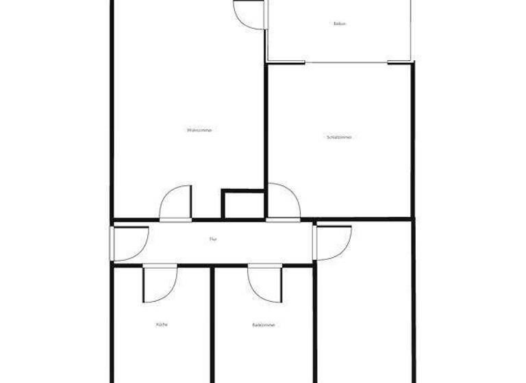 Wohnung zur Miete 624 € 2,5 Zimmer 58,9 m² 2. Geschoss frei ab 01.06.2026 Tilsitstr. 19 Kücknitz Lübeck 23569