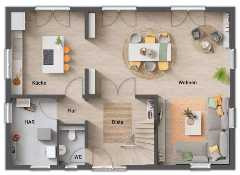 Einfamilienhaus zum Kauf provisionsfrei 279.250 € 6 Zimmer 154,6 m² 970 m² Grundstück Hof Barnin Barnin 19089