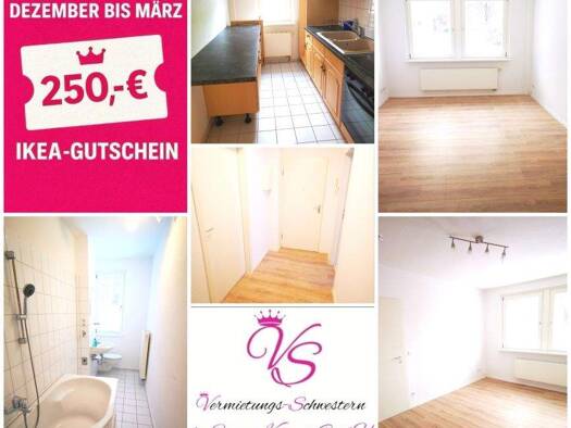 Wohnung zur Miete 285 € 2 Zimmer 46,2 m² EG Geibelstraße 172 Gablenz Chemnitz 09127