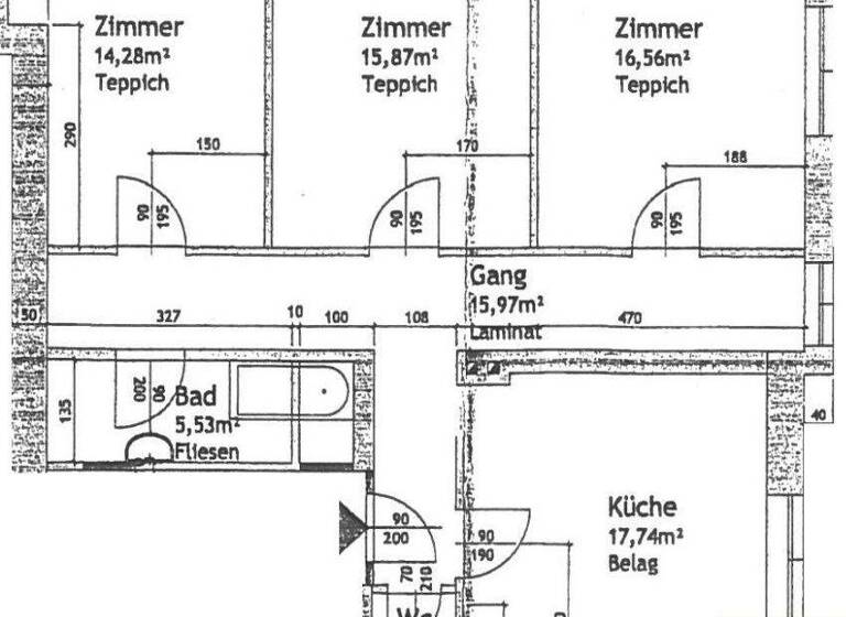 Wohnung zur Miete 743 € 3 Zimmer 87,6 m² Rabenstein an der Pielach 3203