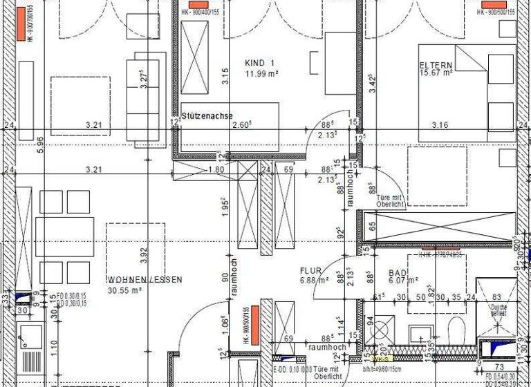 Wohnung zur Miete 1.012 € 3,5 Zimmer 103 m² 1. Geschoss frei ab sofort Ammergauer Str. 7 Peiting 86971