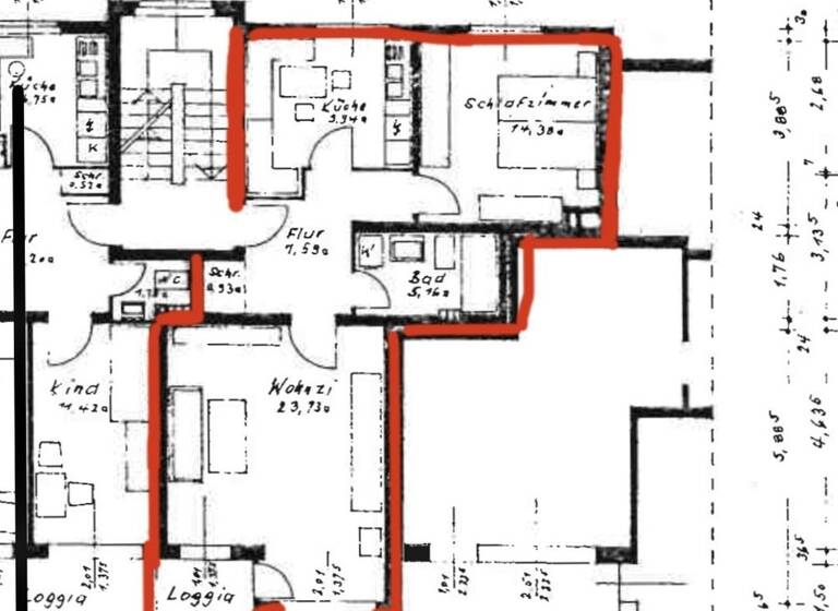 Wohnung zur Miete 750 € 2 Zimmer 63 m² 1. Geschoss Berenbostel Garbsen 30827