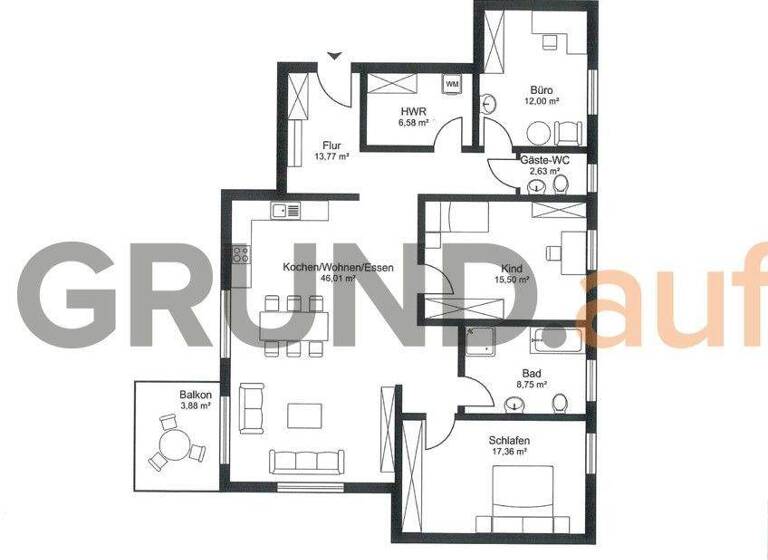 Wohnung zur Miete - Erstbezug 1.108 € 4 Zimmer 126,5 m² 2. Geschoss Lemgo 32657