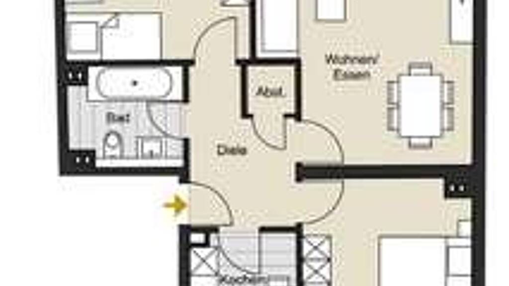 Wohnung zum Kauf provisionsfrei 366.410 € 3 Zimmer 66,6 m² 1. Geschoss Häuschensweg 37 Bickendorf Köln 50827