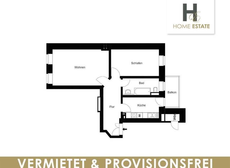 Wohnung zum Kauf provisionsfrei als Kapitalanlage geeignet 289.000 € 2 Zimmer 65 m²<br/>Wohnfläche Fregestraße 9 Zentrum-Nordwest Leipzig 04105