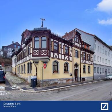 Wohn- und Geschäftshaus zum Kauf als Kapitalanlage geeignet 20 Zimmer 448 m² 864 m² Grundstück Pößneck,Stadt Pößneck 07381