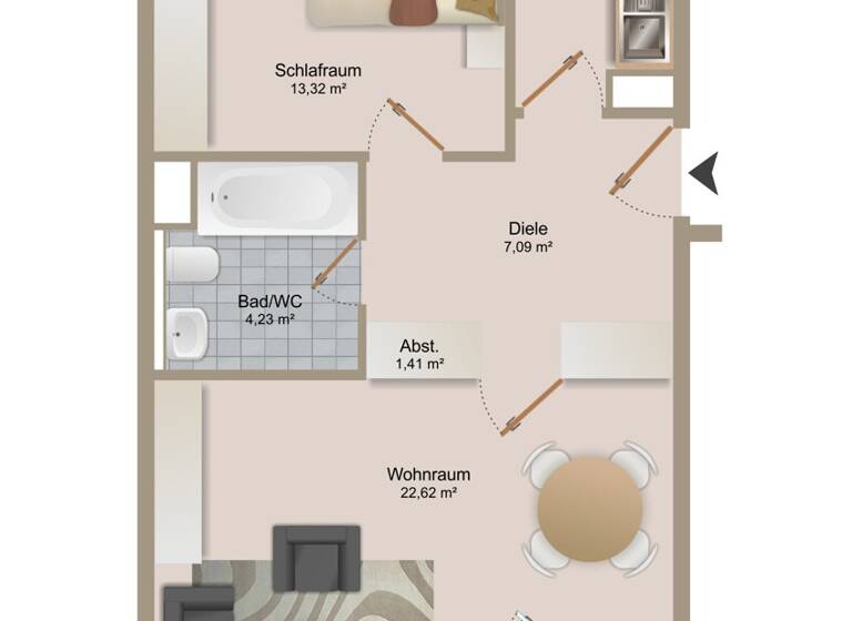 Wohnung zum Kauf 279.000 € 2 Zimmer 55 m² 4. Geschoss Zorneding 85604