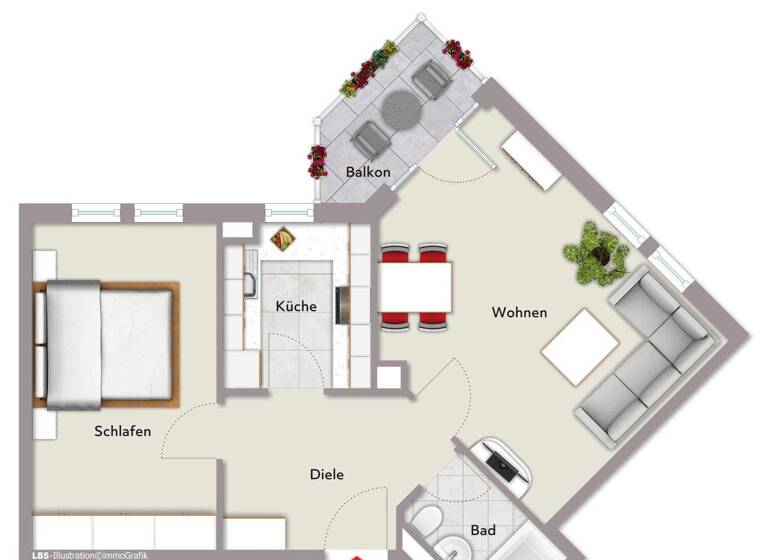 Wohnung zum Kauf 315.000 € 2 Zimmer 57,2 m² 1. Geschoss frei ab sofort Balduin-Helm-Straße 75 Fürstenfeldbruck 82256