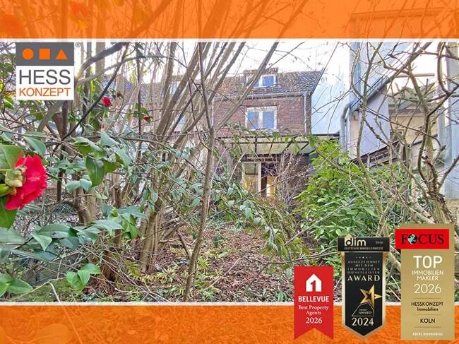 Immobilie in Frechen - PROFI-BESICHTIGUNGSFILM: Das Denkmalschutz-Reihenhaus zur Sanierung in zentraler Lage. AfA nach §7i EStG nutzen! - Bild 2