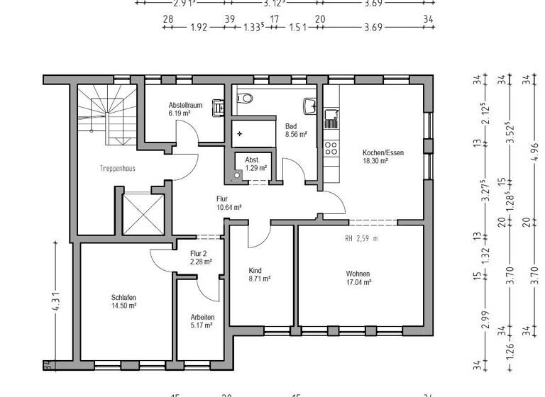 Wohnung zum Kauf 285.500 € 3,5 Zimmer 92,7 m² frei ab sofort Stadtgraben 9 Beilngries 92339